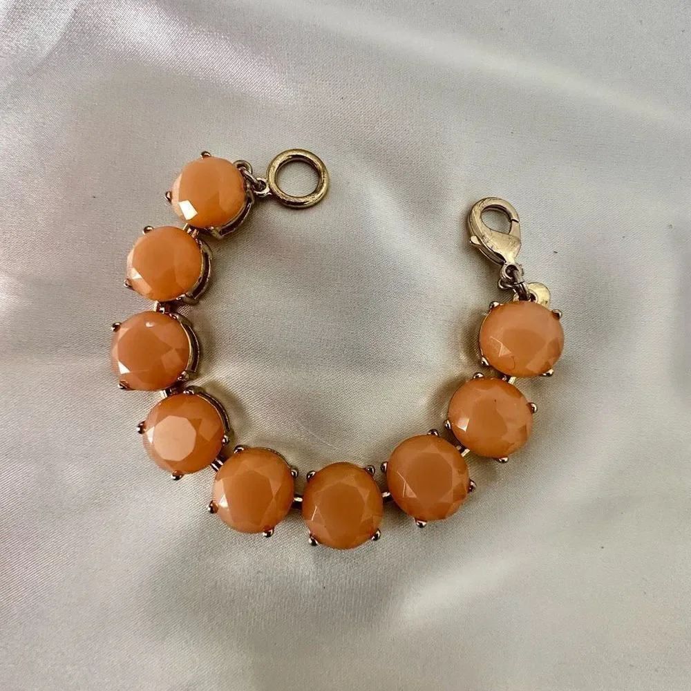 J.Crew peach gold tone  bracelet